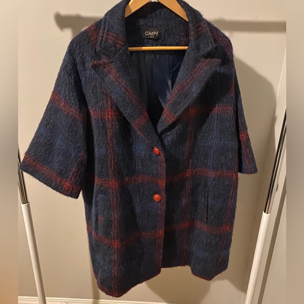 Vintage Chepe Italy Button Down Wool Alpaca Blend Coat